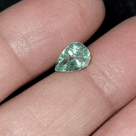 Natural pariaba tourmaline Brazil 1.28 carat pear loose gem - Picture 14 of 15